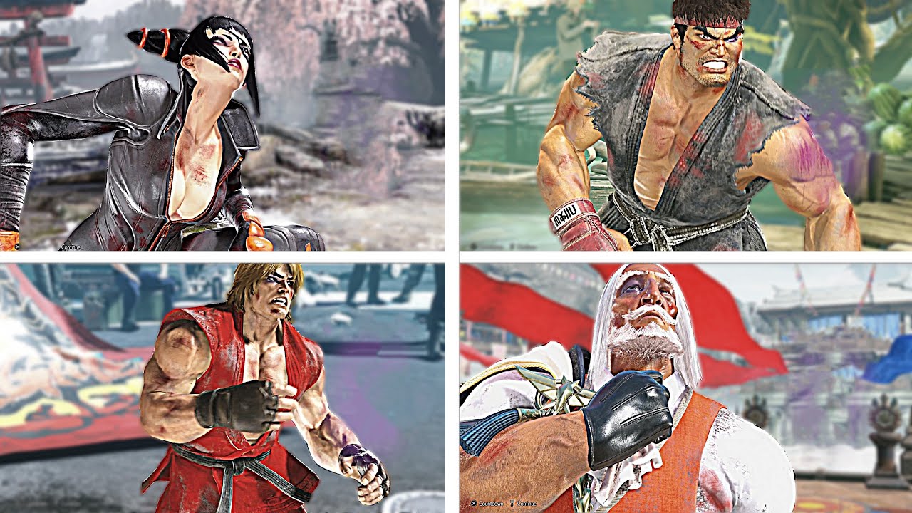 Street Fighter 6 — Реакция всех персонажей на поражение