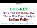 Ugcnet theme wise past 3 years paper analysis indian polity