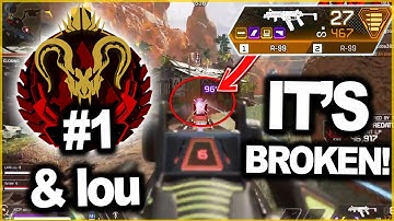 APEX RANK #1 & lou shows Why NEW* R-99 is BROKEN in predator lobby - THEY GOT +38 KILLS in PRED!