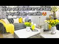 Ideas para Decorar una Sala Pequeña en Color Amarillo