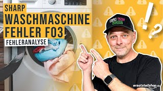 Deine Sharp Waschmaschine pumpt nicht ab – Fehler E03/F03 erklärt!