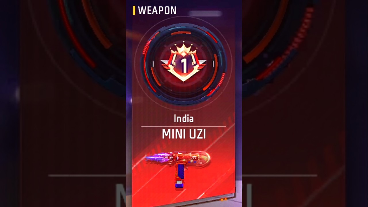 INDIA TOP 1 MINI UZI TITLE || HOW TO ACHIEVE INDIA TOP 1 TITLE || ACE KILL WITH MINI UZI GUN || #ff