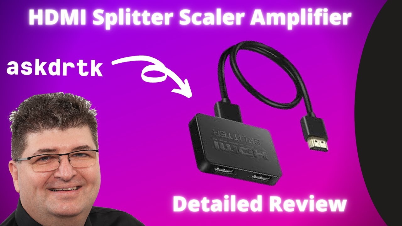 Avedio Links HDMI Splitter 1 in 2 Out, 4K HDMI Splitter for Dual Monitors