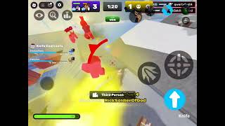 I hit the double backstab in Roblox rivals…