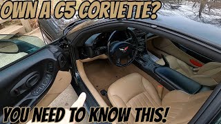 2 SIMPLE ownership items EVERY C5 Corvette owner should KNOW!