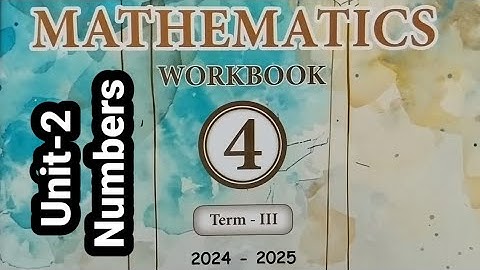 4th standard maths term 3 unit 2 numbers workbook answers 2024 2025 Ennum eluthum