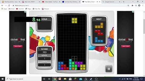 level 1 10 line Tetris web speedrun ( i beat my previous record the same day )