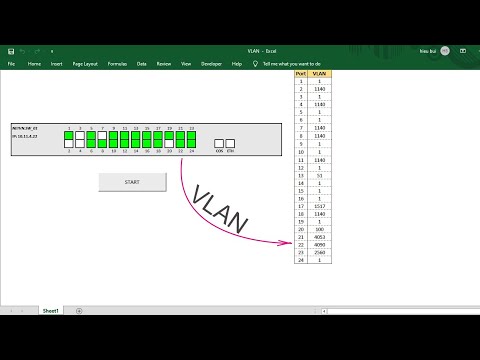 DIY | How to display VLAN  of Switch using Excel