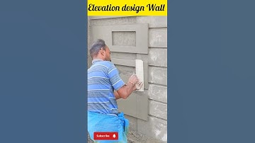 Compound wall plaster desaign How To Plaster Design Making #construction #plaster #wall