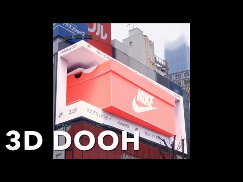 New 3D LED Billbord in Nike Japan Shinjuku Tokyo, DOOH New Inovation in 2022