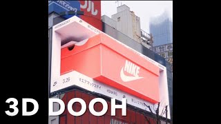 NIKE ディスプレイ看板 3D LED Billbord in Nike Japan Shinjuku Tokyo, DOOH New