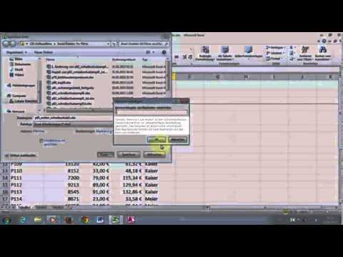 Excel 2010 Aufbau P83 Schreibschutz für eine Arbeitsmappe einstellen / entfernen