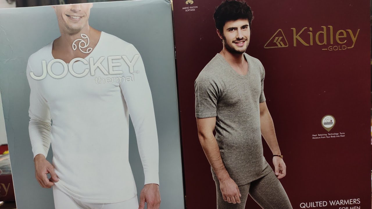 Jockey Men's Cotton Thermal vs Kidley Men's Cotton Thermal Suits