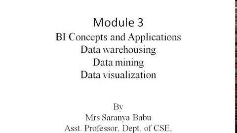 Module_3 - BI Concepts & Applications