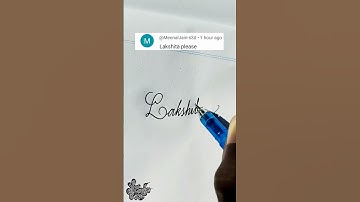 stylish name | Lakshita | Calligraphy signature
