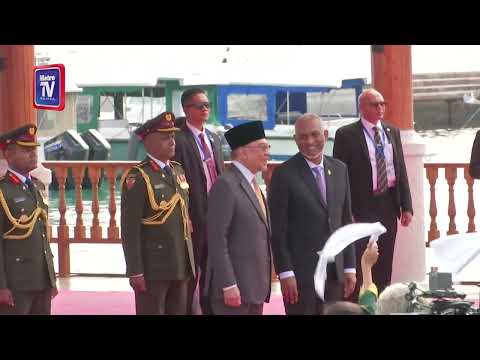 PM Anwar diberi sambutan rasmi di Maldives