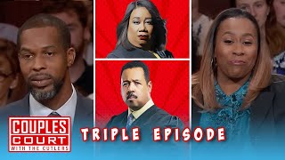 Triple Episode: Man Suspects Wife Is Cheating After Going Through Her Phone | Couples Court