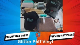 Dazzling hat upgrades: Glitter puff vinyl