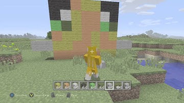 how to build a stampy face with a spin and extra