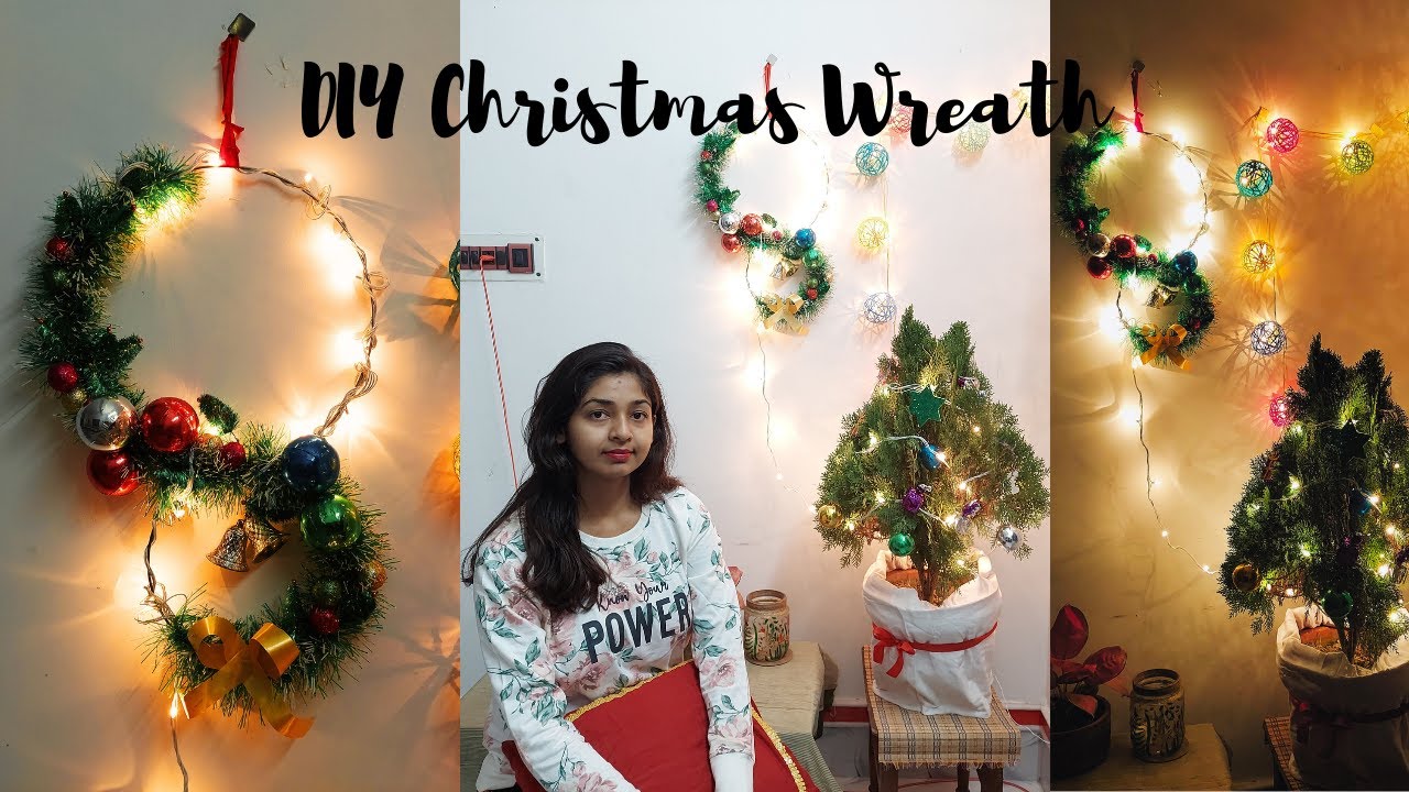 Christmas Wreath Making Easy Christmas Decoration Ideas 2021 YouTube