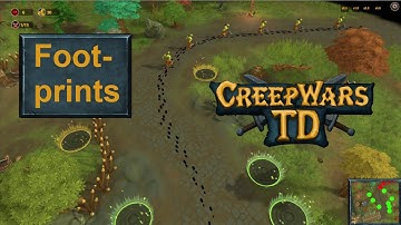 Simple Footprints With Particles - Finishing CreepWars TD - Devlog 02