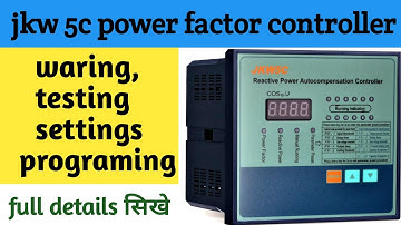 Master your JKW C5 Power Factor Controller with these settings!