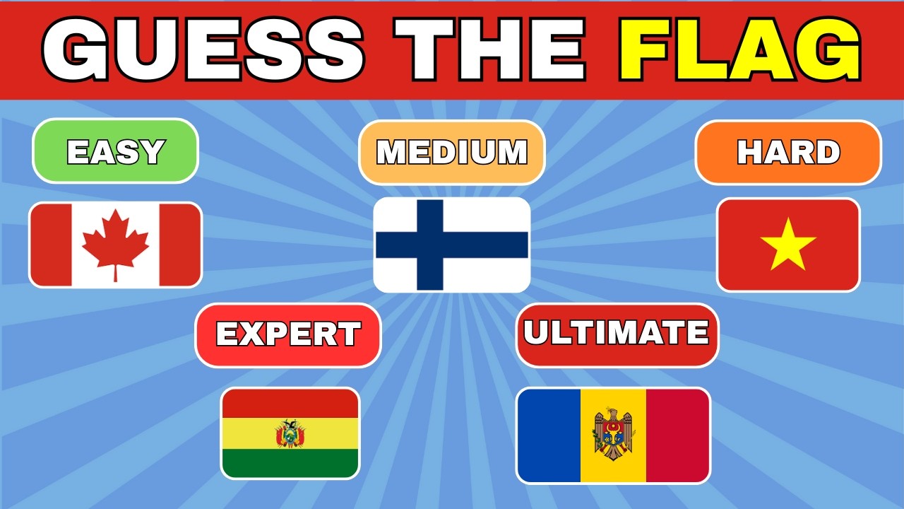 Guess the Flags| Easy, Medium, Hard, Expert and Ultimate