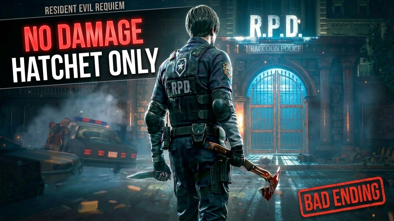 Resident Evil Requiem【NO DAMAGE】Knife and Hatchet Only - Full Game (Bad Ending)