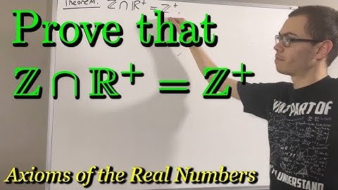 Prove that Z ∩ R+ = Z+ (ILIEKMATHPHYSICS)