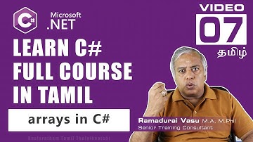 Arrays in C# Explained in Tamil | One-Dimensional Arrays for Beginners