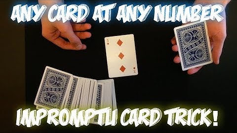 Any Card At Any Number! Great Card Trick Performance And Tutorial!