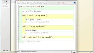 Java InheritancePet