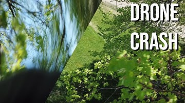 An Over Dramatic Video of a Drone Crashing Into a Tree