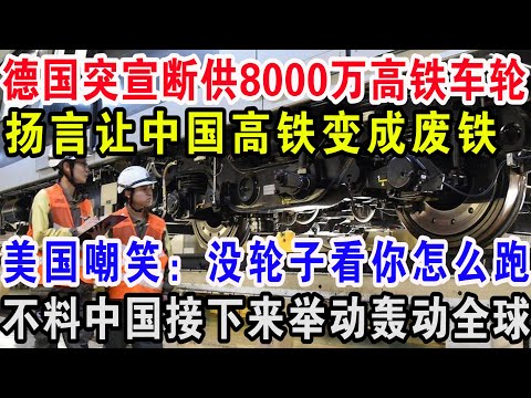 德国突宣断供8000万高铁车轮，扬言让中国高铁成废铁，美国嘲笑：没轮子看你怎么跑！不料中国接下来举动轰动全球