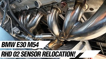 BMW E30 M54 SWAP RHD O2 SENSOR RELOCATION HOW TO