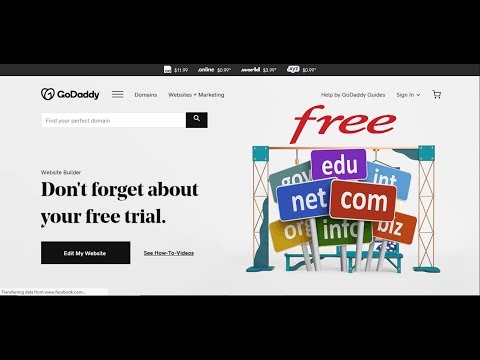 Free Domain from Godaddy | Easy way to get free domain fom godaddy for Lifetime