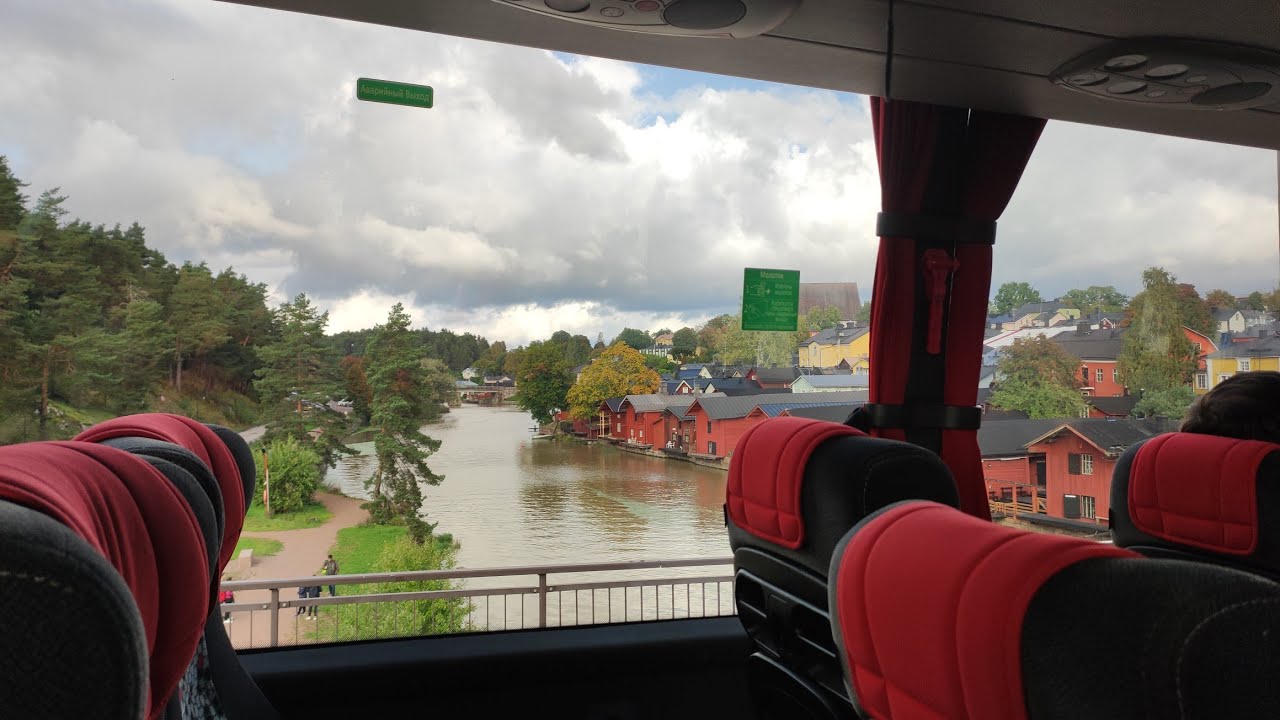 1 #Питер за окном. Из Финляндии в Санкт-Петербург 2023. Автобусы ...