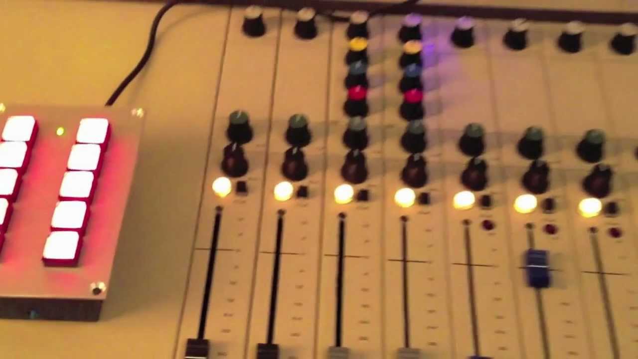 EELA Audio SBM Broadcast Mixer Mischpult mit mAirList-Steuerung, Cartwall & Rotlicht