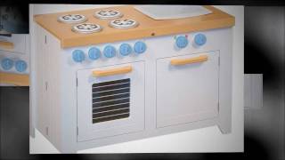 Guidecraft Hideaway Country Play Kitchen G97273 - Compact Folding Kids Kitchen