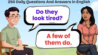 250 Daily Questions And Answers in English | Learn English | English Speaking Practice for beginners