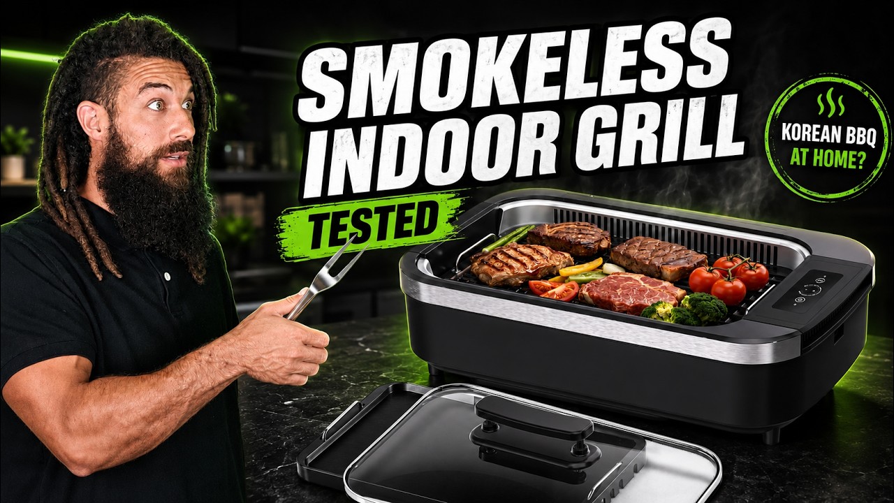 No Smoke, No Problems! Indoor Smokeless Grill Review - YouTube