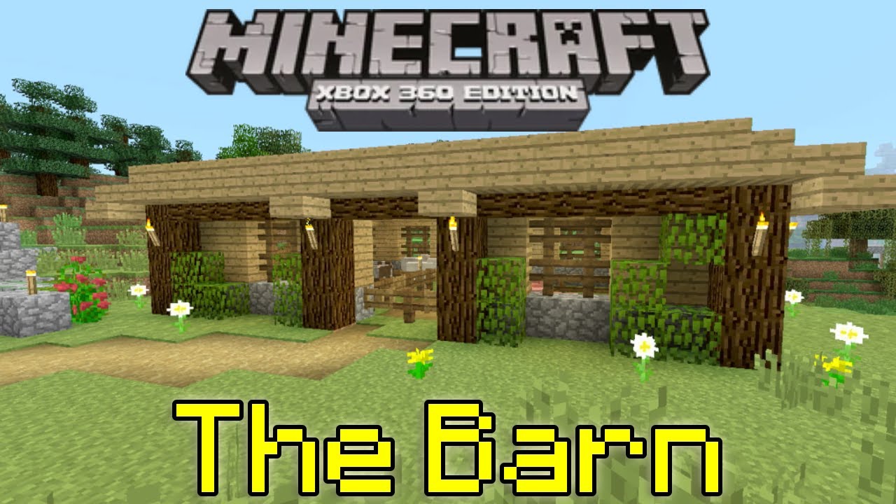 Building a Barn on My Minecraft Xbox 360 Edition Forever World