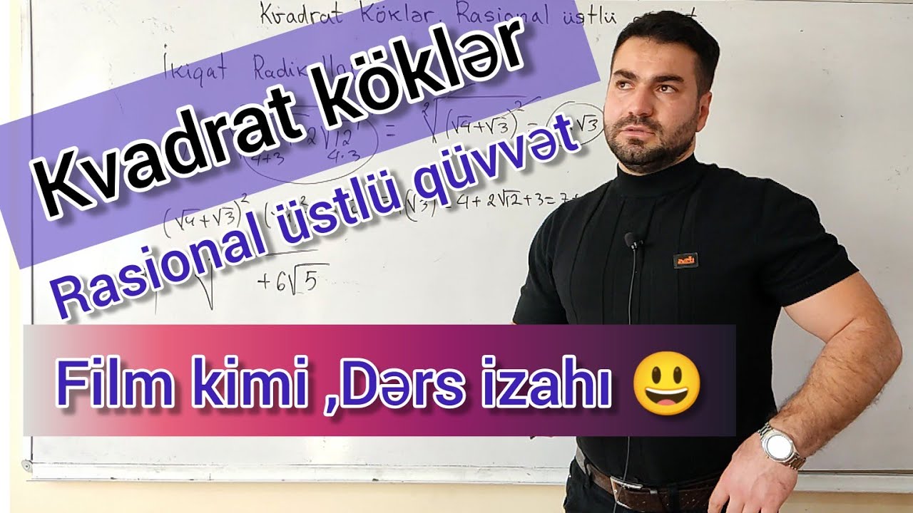 🔥 Kvadrat köklər . Həqiqi üstlü qüvvət asan dərs izahı #riyaziyyat #abituriyent #dim #buraxılış