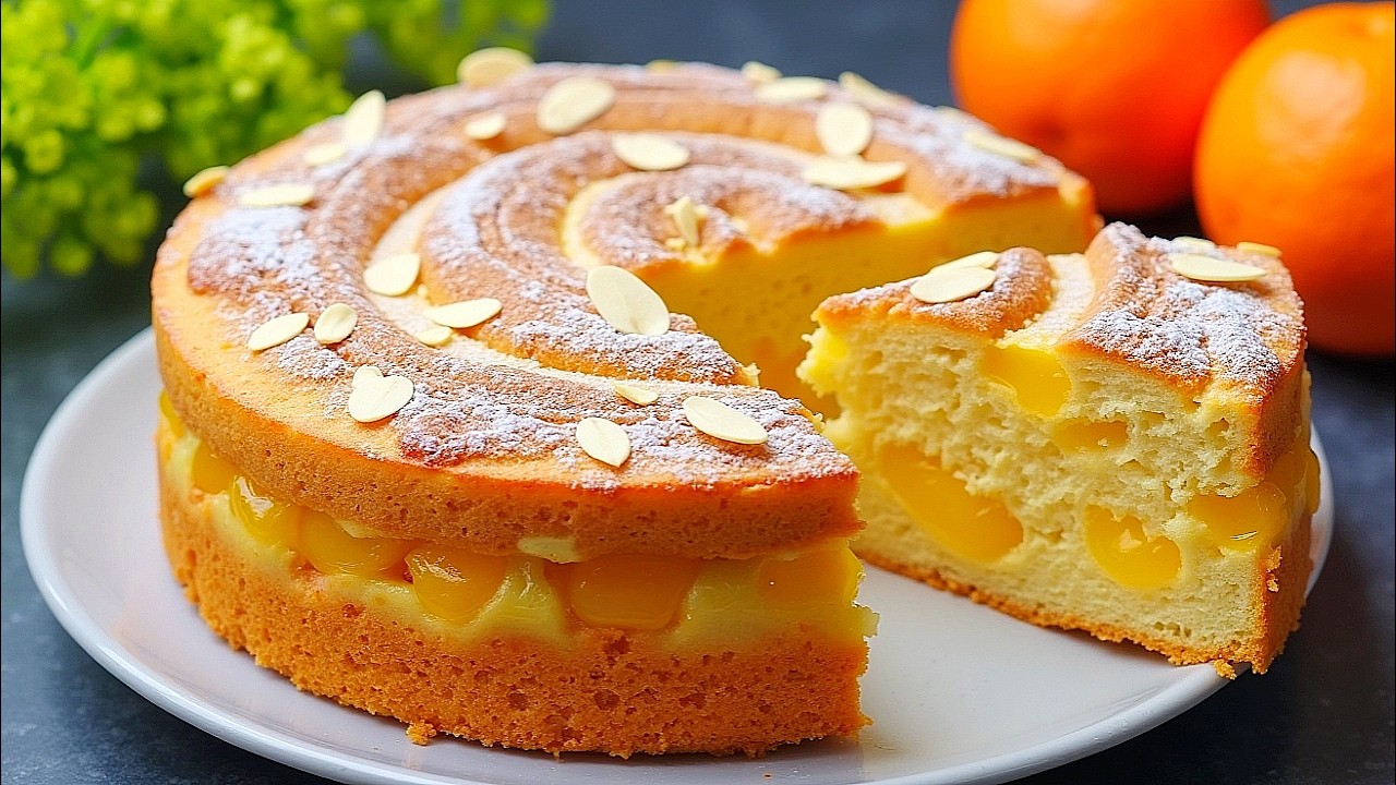 Этот апельсиновый торт вкусный, как от пекаря! Простое рецепт!