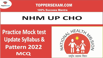 NHM UP CHO Questions Bank 2022 | Online Test Series | Study Material | Questions and Answers