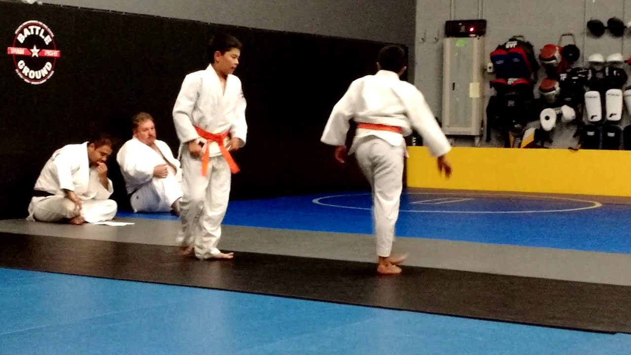 Judo green belt test. - YouTube