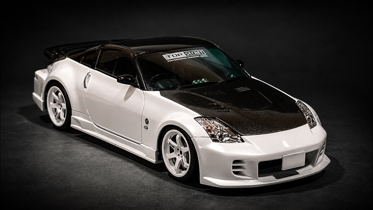 unboxing fullbuild AOSHIMA 1/24 TopSecret Z33 FAIRLADY Z Scale Car