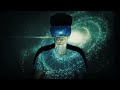 Cosmos in your head. VR. Стоковая съемка.