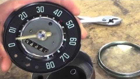 Classic VW BUGS, How to Cheaply Restore Beetle Bus Ghia Speedometer