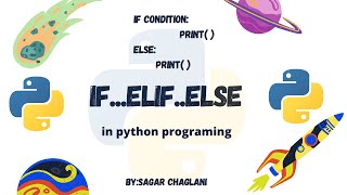 #10 if...else if..elif..else..Nested if statements| decision making in python | python programming